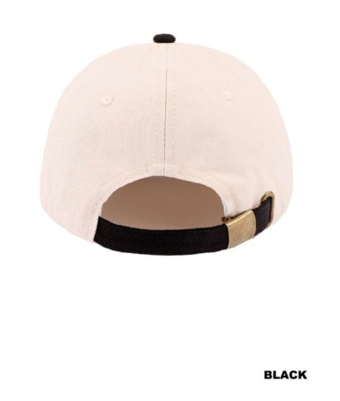 Canvas Cotton Cap “You Look Like You Love Me” Black