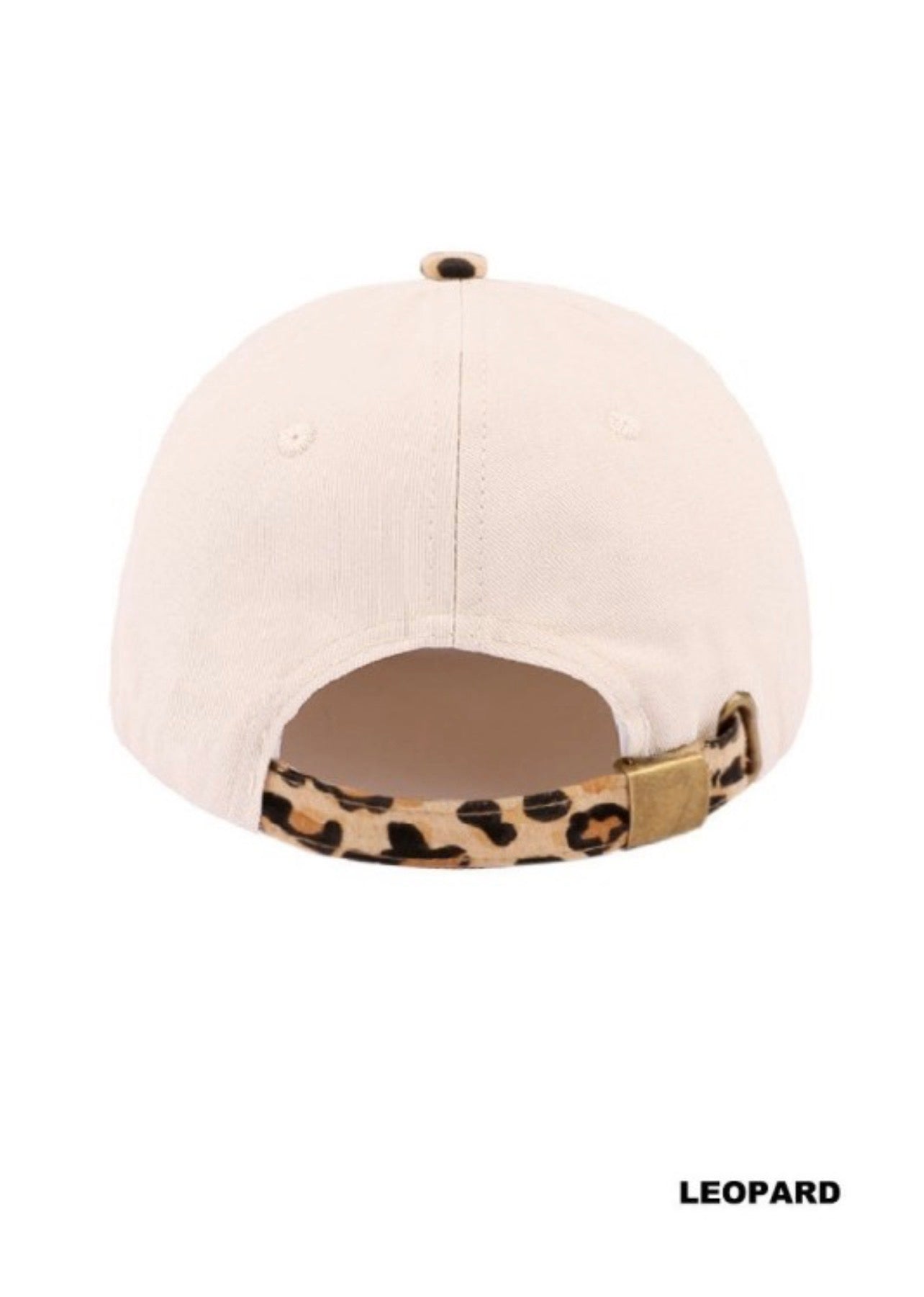 Canvas Cotton Cap “You Look Like You Love Me” Leopard