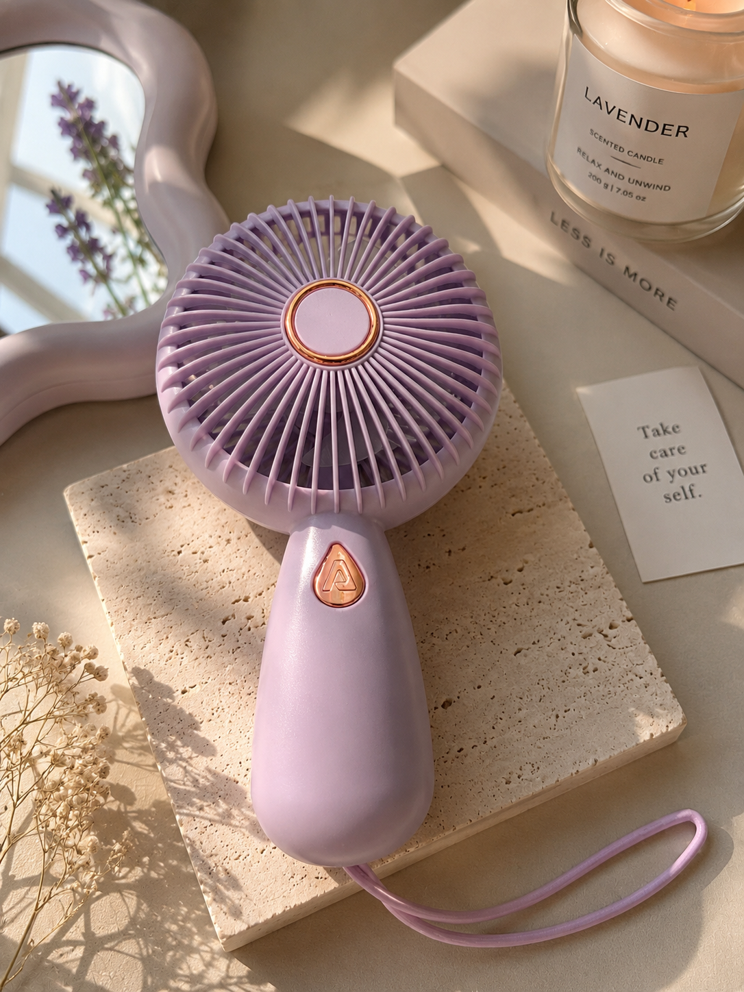 Fan Lavender with Wristband
