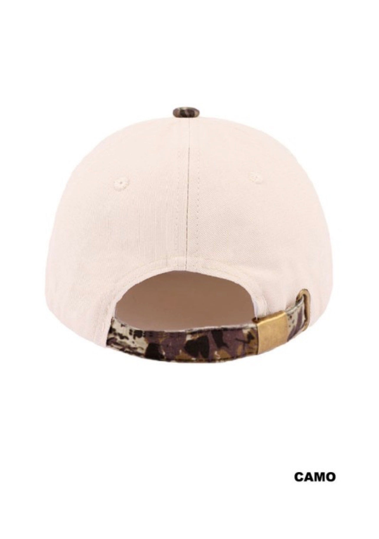 Canvas Cap Just a Girl Who Loves Jesus Camo