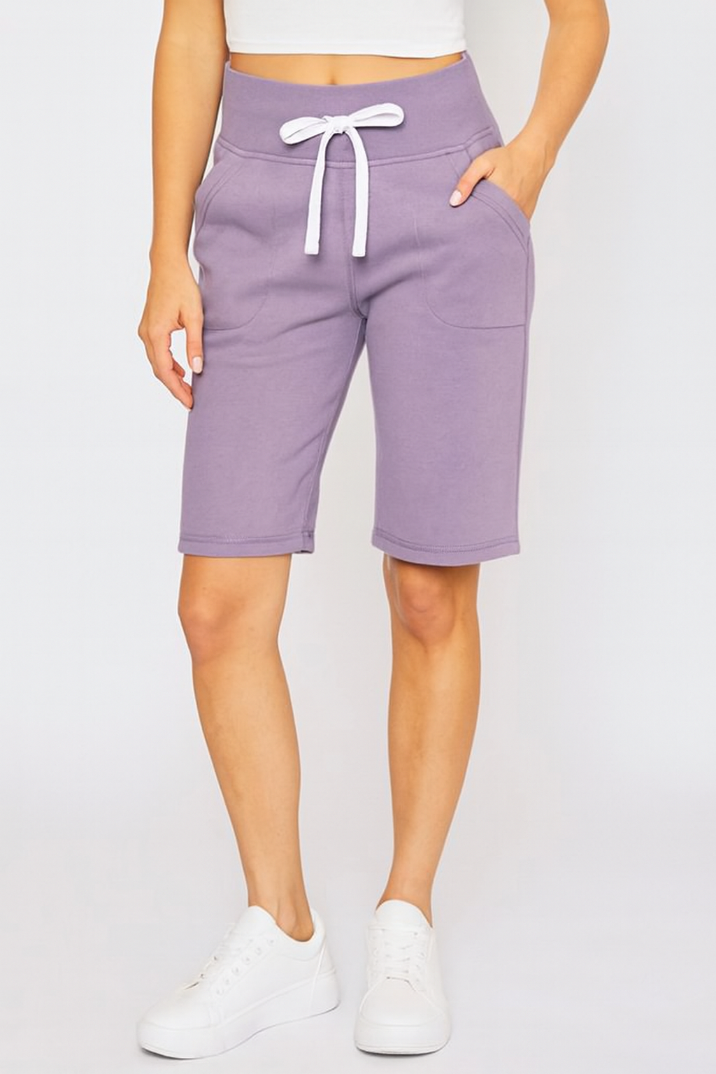 Lavender Bermuda shorts