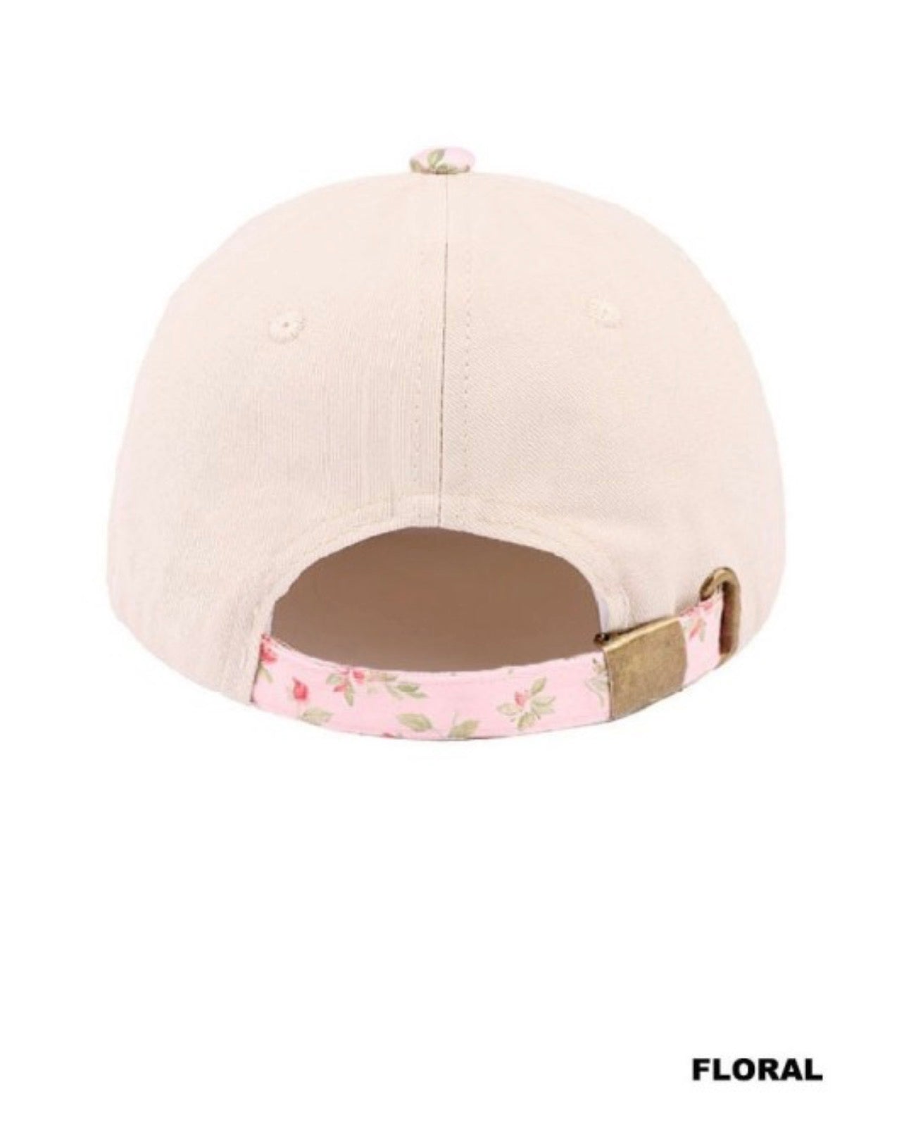 Canvas Cotton Cap “You Look Like You Love Me” Floral