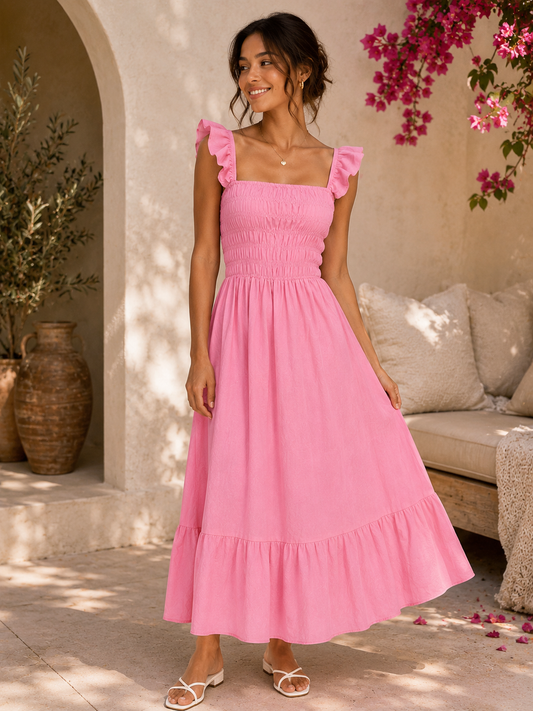 Pretty in Pink Maxi Dress