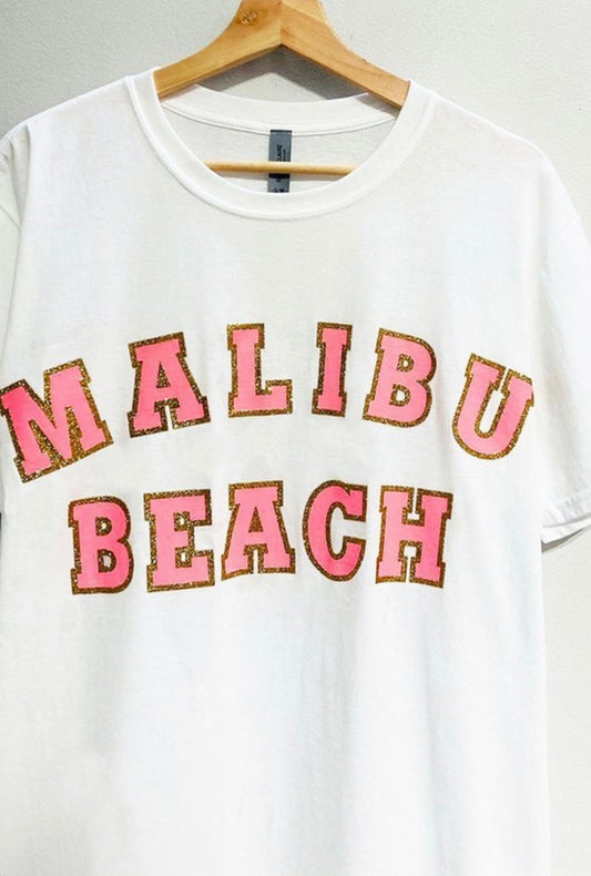 Graphic Tee Oversized Malibu Beach