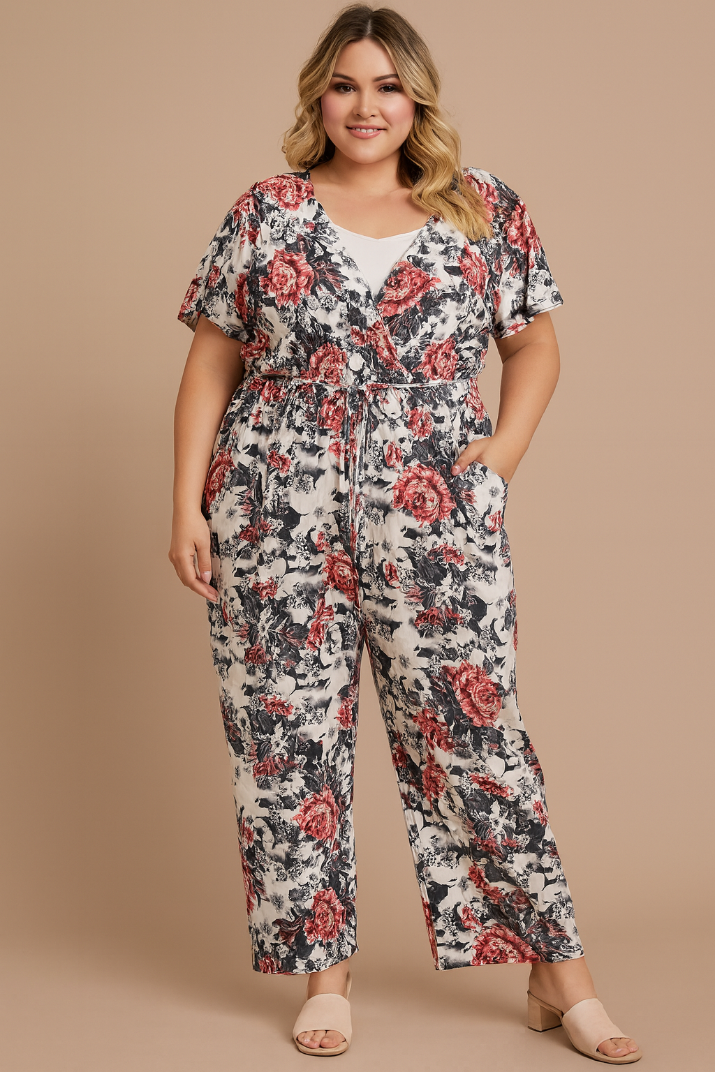 Floral Plus Jumpsuit