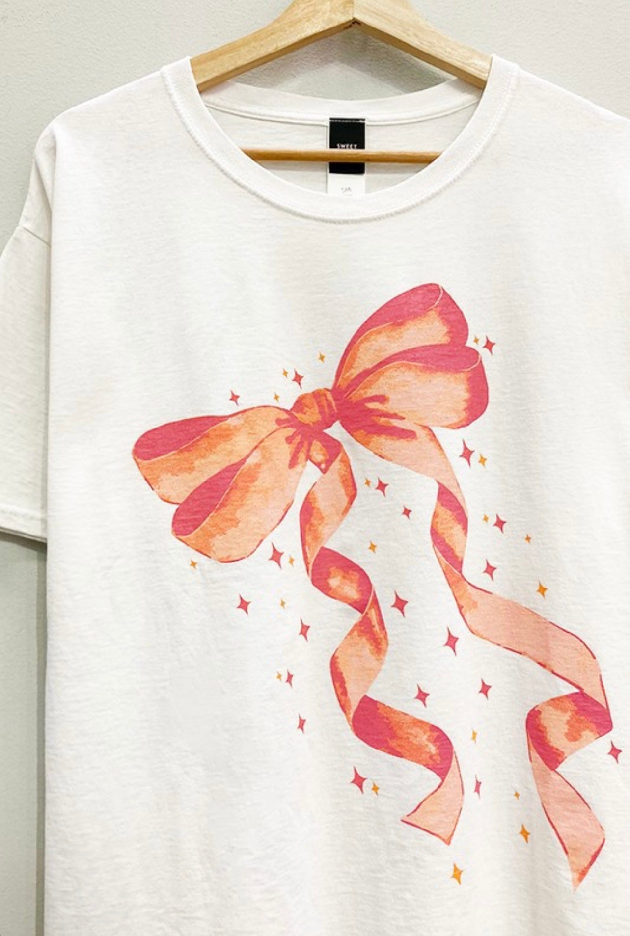 Graphic Tee Oversize Bow