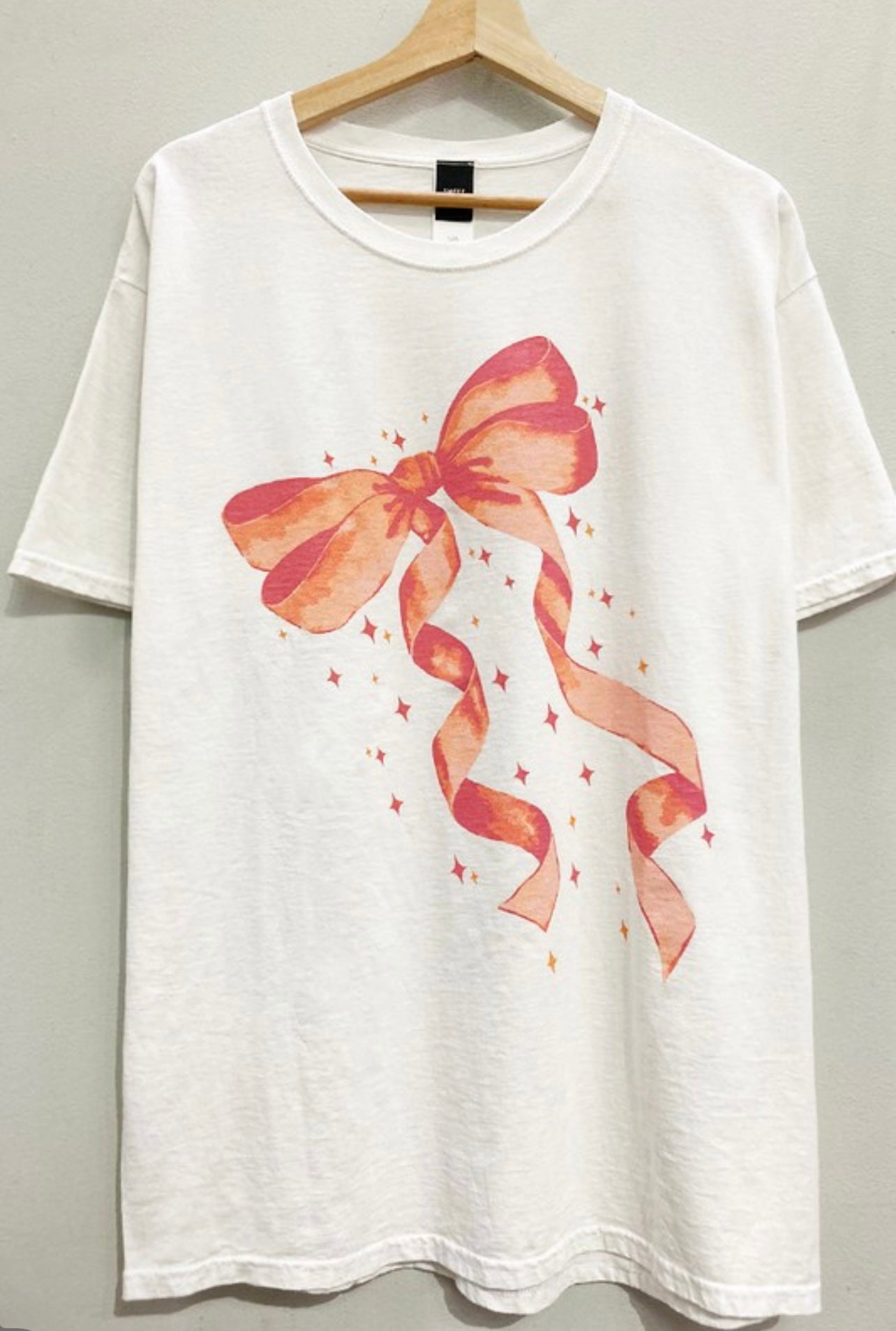 Graphic Tee Oversize Bow