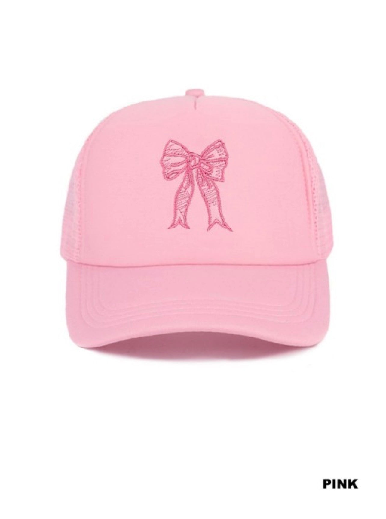 Trucker Hat pink w Pink Bow