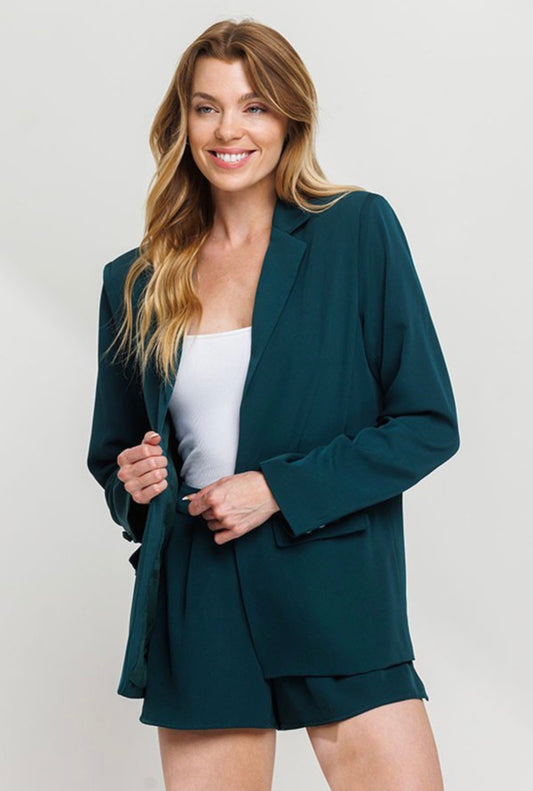 Hunter Green Blazer Set